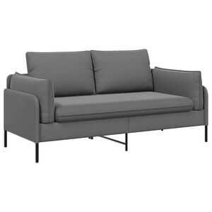 vidaXL 2-miestna pohovka 2-miestne Tmavosiv&aacute; 188 x 81 x 89 cm Zamat