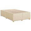 vidaXL Boxspring posteľ s matracom kr&eacute;mov&yacute; 120x200 cm l&aacute;tka