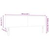 vidaXL LED hlavov&aacute; doska s čelnou doskou Kr&eacute;mov&aacute; 160 cm Polyester