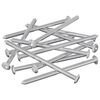 vidaXL N&aacute;bytkov&eacute; skrutky 12 pcs Strieborn&aacute; M6 x 100 mm Oceľ