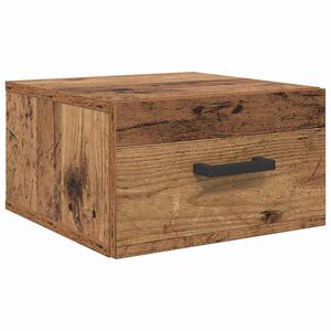 vidaXL Nočn&yacute; stol&iacute;k Star&eacute; drevo 35 x 35 x 20 cm Kompozitn&eacute; drevo