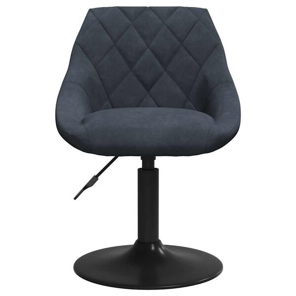 vidaXL Jedálenská stolička tmavosivá zamatová