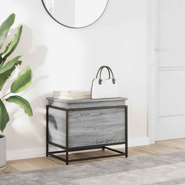 vidaXL &Uacute;ložn&yacute; box s vekom siv&aacute; sonoma 60x40x51,5 cm kompozitn&eacute; drevo