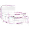 vidaXL Posteľn&yacute; r&aacute;m boxspring s matracom sivohned 140x200 cm l&aacute;tka