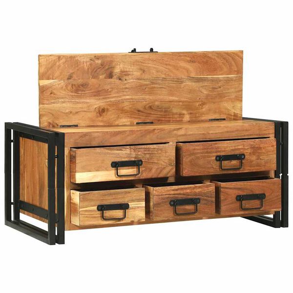 vidaXL Konferenčný stolík Hnedá 90 x 50 x 38 cm akáciový masív