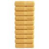 vidaXL Pr&eacute;miov&eacute; um&yacute;vacie utierky SOLUND 10 ks zlat&eacute; 30x30 cm 600 g/m&sup2;