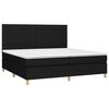 vidaXL Boxspring posteľ s matracom čierna 200x200 cm l&aacute;tka