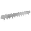 vidaXL Obrubn&iacute;k tr&aacute;vnika 20 pcs 103 x 15 cm Oceľ Strieborn&aacute;