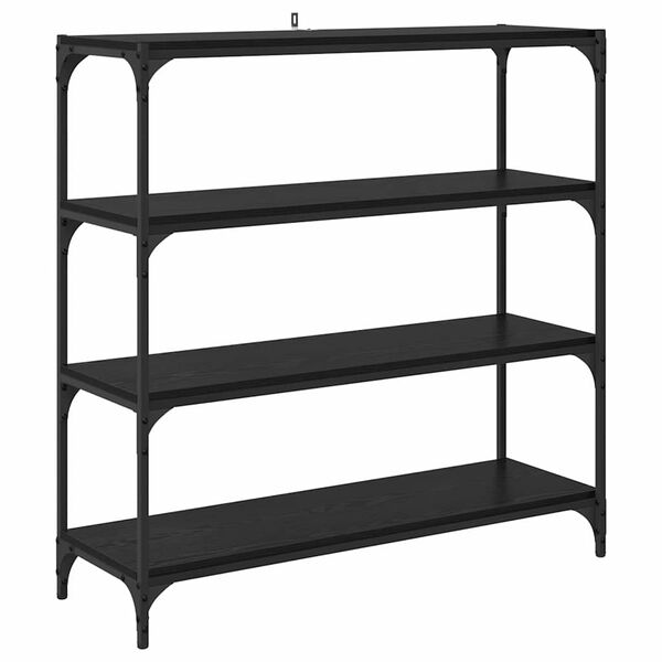 vidaXL Knižnica Čierny dub 100 x 33 x 100 cm