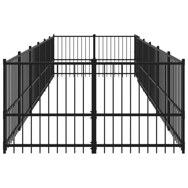 vidaXL Vonkaj&scaron;ia voli&eacute;ra pre psy oceľov&aacute; 11,26 m&sup2;