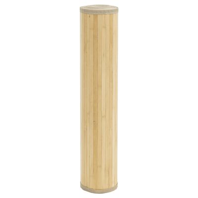 vidaXL Koberec obdĺžnikový bledý prírodný 100x400 cm bambus
