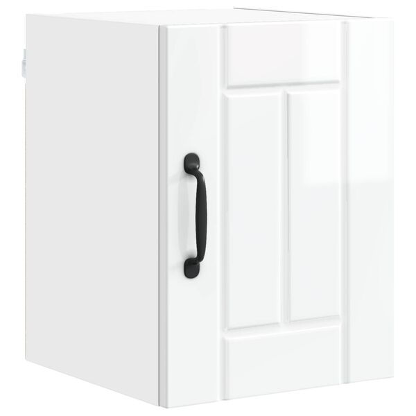 vidaXL Kuchynsk&aacute; skriňa Vysok&yacute; lesk bielej 30 x 31 x 40 cm