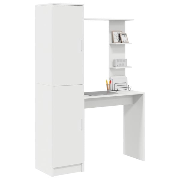 vidaXL St&ocirc;l 2 pcs Biela