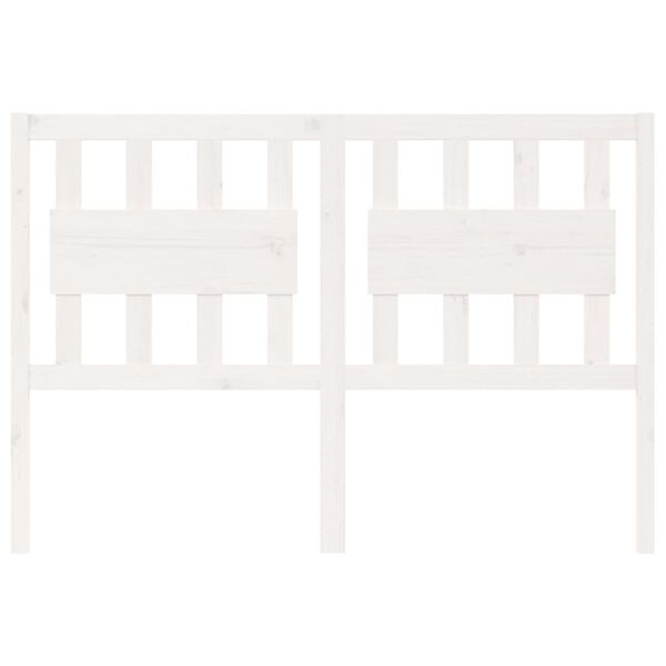 vidaXL Čelo postele biele 145,5x4x100 cm mas&iacute;vna borovica