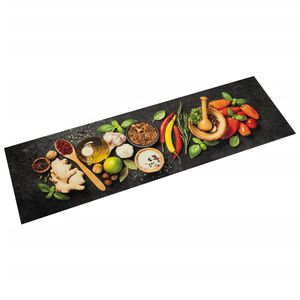 vidaXL Kuchynsk&yacute; koberec um&yacute;vateľn&yacute; Spices 45x150 cm zamat