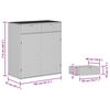 vidaXL Záhradná úložná skriňa béžová 105x55x113 cm polyratan