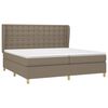 vidaXL Boxspring posteľ s matracom sivohned&yacute; 200x200 cm l&aacute;tka