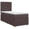 vidaXL Posteľ boxspring s matracom Tmavohned&aacute; 100 x 200 cm L&aacute;tka