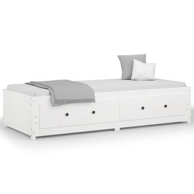 vidaXL Denná posteľ biela 80x200 cm borovicový masív