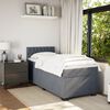 vidaXL Posteľný rám boxspring s matracom tmavosivý 100x200 cm zamat
