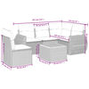 vidaXL 6-dielna záhradná súprava pohoviek s vankúšmi béžová polyratan