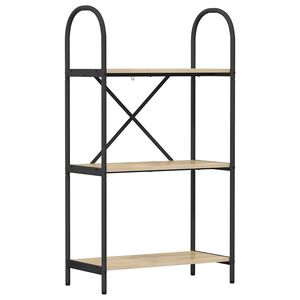 vidaXL Reg&aacute;l na knihy 3 &uacute;rovn&iacute; 60 x 30 x 109 cm Kompozitn&eacute; drevo
