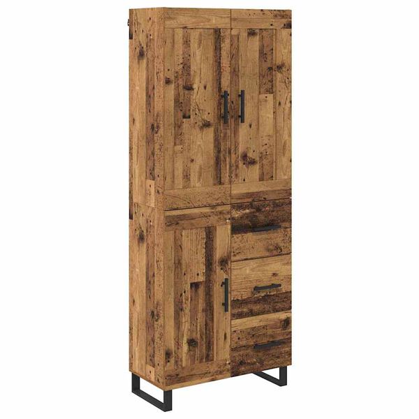 vidaXL Highboard Star&eacute; drevo 69,5 x 34 x 180 cm Kompozitn&eacute; drevo