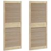 vidaXL Skř&iacute;ňov&eacute; dvere s dverami 2 pcs Pr&iacute;rodn&aacute; 140,5 x 2,1 x 59,5 cm