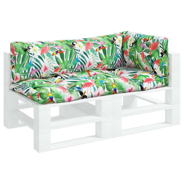 vidaXL Podušky na paletovú pohovku 3 ks viacfarebné oxfordská látka