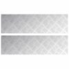vidaXL Schodov&yacute; ro&scaron;t Obdĺžnikov&yacute; 2 pcs Strieborn&aacute; 70 x 20 cm Hlin&iacute;k
