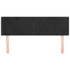 vidaXL Čelo postele so z&aacute;hybmi čierne 147x16x78/88 cm zamat
