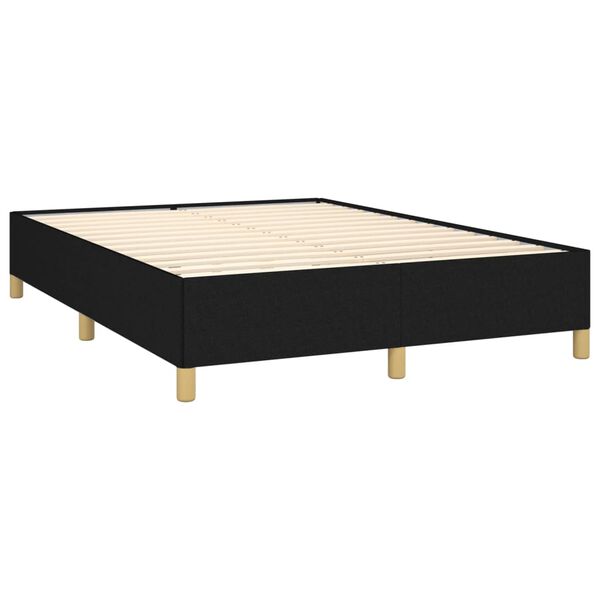 vidaXL Boxspring posteľ s matracom čierny 140x190 cm l&aacute;tka