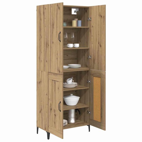 vidaXL Highboard Remeseln&yacute; dub 69,5 x 34 x 180 cm Kompozitn&eacute; drevo