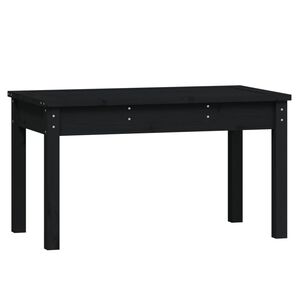 vidaXL Z&aacute;hradn&aacute; lavica čierna 80x44x45 cm mas&iacute;vna borovica