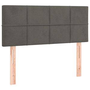 vidaXL Čelo postele tmavosiv&eacute; 80x5x78/88 cm zamat
