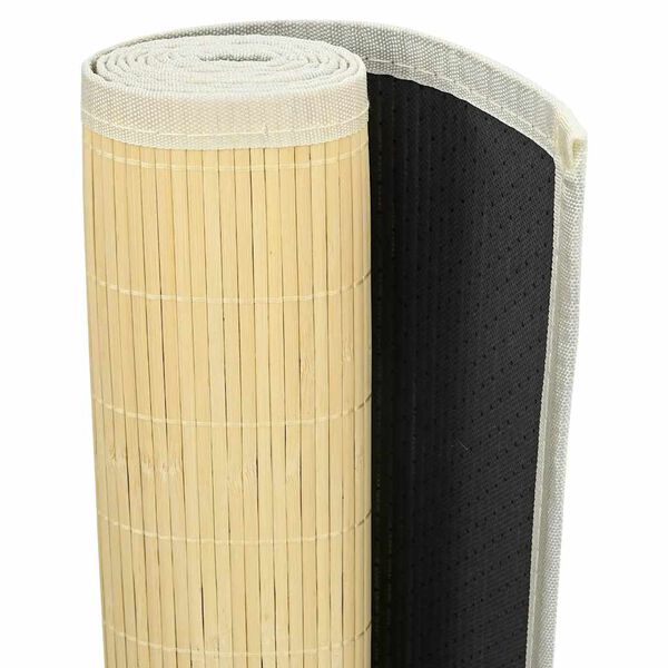 vidaXL Bambusový koberec, 160x230 cm, prírodná farba