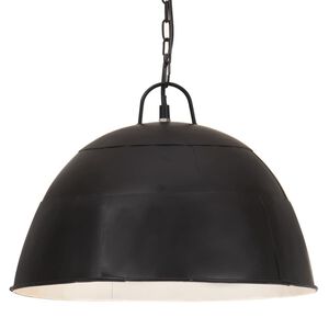 vidaXL Industri&aacute;lna vintage z&aacute;vesn&aacute; lampa 25W, čierna,okr&uacute;hla 41cm E27