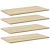 vidaXL Pr&iacute;davn&eacute; police 4 ks, dub sonoma 60x30x1,5 cm, drevotrieska