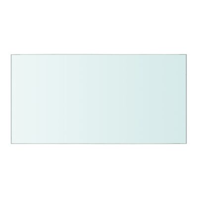 vidaXL Poličkový panel z priehľadného skla, 40x20 cm