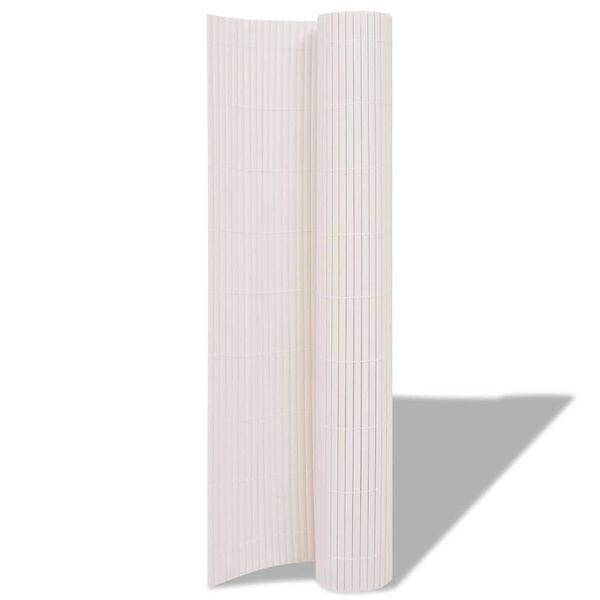 vidaXL Z&aacute;hradn&yacute; plot Biela 150 x 500 cm PVC