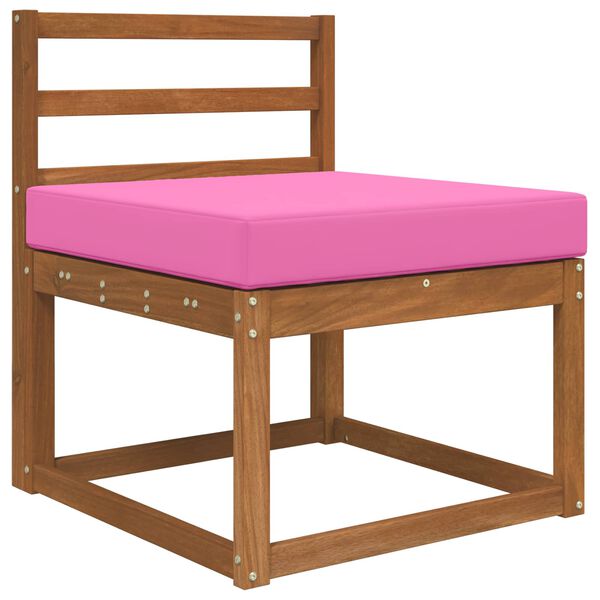vidaXL Vank&uacute;&scaron; na vonkaj&scaron;iu pohovku Ružov&aacute; 60 x 60 x 8 cm Polyester