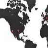 MiMi Innovations Dreven&aacute; n&aacute;stenn&aacute; mapa sveta Luxury, čierna 90x54 cm
