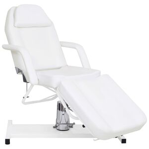 vidaXL Mas&aacute;žny st&ocirc;l, biely 180x62x(87-112) cm