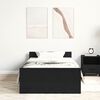 vidaXL Posteľn&yacute; r&aacute;m bez matraca čierny dub 90x200 cm kompozitn&eacute; drevo