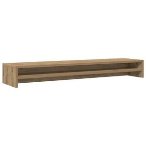 vidaXL Stojan na monitor, dubov&yacute;, remeseln&yacute;, 100x24x13 cm, umel&eacute; drevo