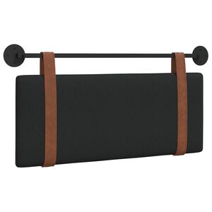 vidaXL Z&aacute;vesn&aacute; Čel&aacute; N&aacute;stenn&yacute; Čierny 110 x 55 x 5 cm Antik PU