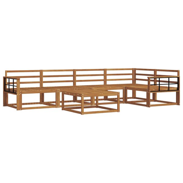 vidaXL Z&aacute;hradn&aacute; s&uacute;prava gaučov 6 pcs Pr&iacute;rodn&aacute; Pevn&eacute; ak&aacute;ciov&eacute; drevo