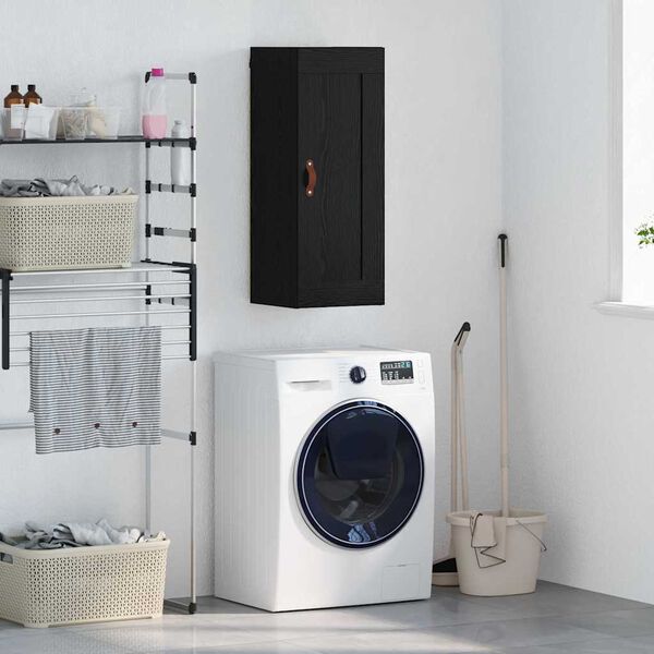 vidaXL N&aacute;stenn&aacute; skrinka Čierny dub 34,5 x 34 x 90 cm Kompozitn&eacute; drevo