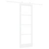 vidaXL Posuvné dvere Biela 73,5 x 211 cm