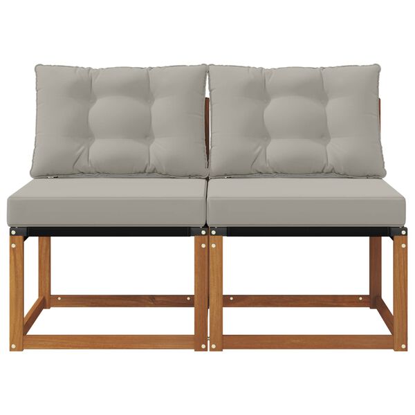 vidaXL 2 Kus Outdoor stredn&aacute; pohovka